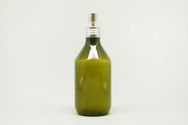 鋁噴頭橄欖綠化妝瓶